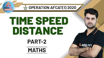 AFCAT 2020 | Maths | Speed Distance & Time (Part 2)