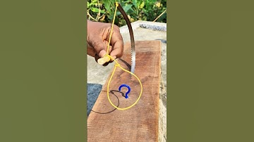 DIY Powerful Trap Mechanism Using Saw Blade Bow & Rope Loop | Smart Engineering