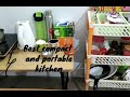 Compact portable kitchen/My kitchen in hostel room/How to set kitchen in hostel room/#shorts