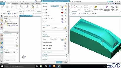 NX12 Tutorial - CAM Advance - 4 3  Thực hành tạo tác vụ Fixed Contour