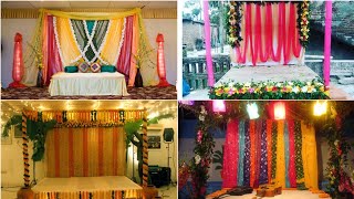 Bridalholud Stage Design At Home গয হলদর সটজ সজনর আইডয Simple Haldi Stage