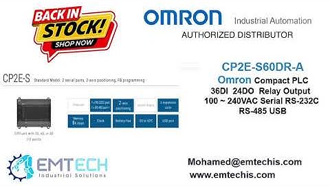 Omron CP2E-S60DR-A #omron #plc