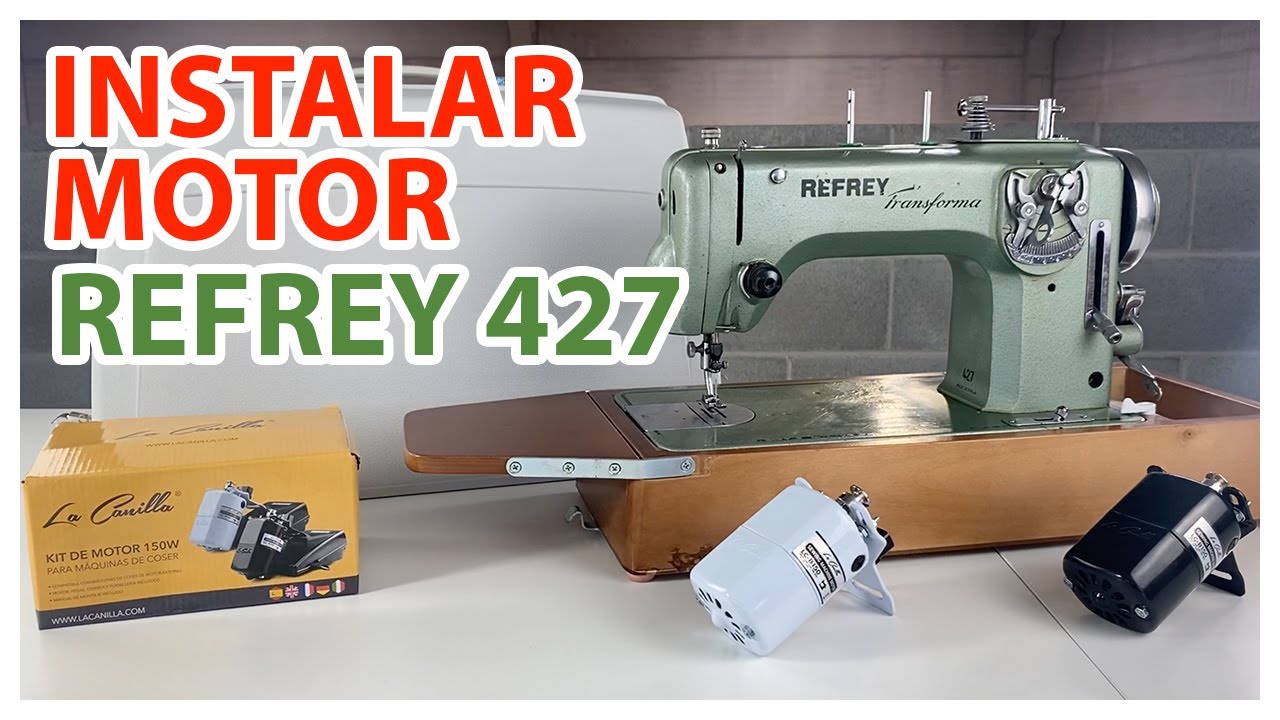 📝 TUTORIAL - Cómo Instalar Motor en Máquina de Coser Refrey Transforma 