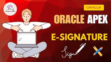 🔏 Add E-Signature to Oracle APEX |  Complete Step-by-Step Tutorial | @thanigaisolutions 