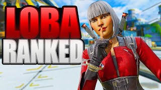 High Skill Loba Apex Legends Ranked Gameplay | No Commentary