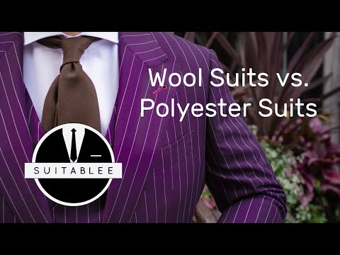 THE WOOL VS. POLYESTER SUIT. WHAT SUITS YOU?