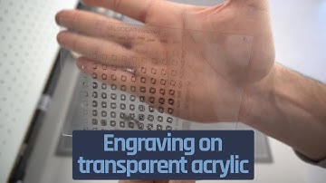 Atomstack X7 Pro testing transparent acrylic sheet with Lightburn (power vs speed template)