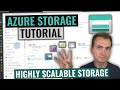 Azure storage tutorial  introduction to blob queue table  file share
