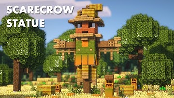 Minecraft | How to build a Scarecrow | Tutorial