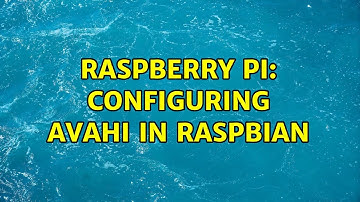 Raspberry Pi: Configuring avahi in raspbian