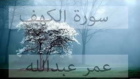 عمر عبدالله سورة الكهف 🌹