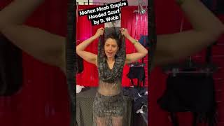 Check Out This Tutorial On How To Wear The Molten Mesh Empire Hooded Scarf By D Webb