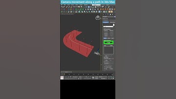 Camera Movement Along a Path in 3ds Max #shorts  #3dsmax #tips #camerapath #cameramovement