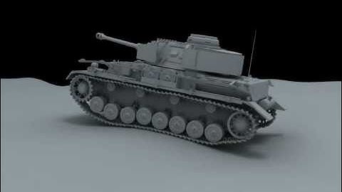 3DS Reactor PzKpfw IV Tank animation Stage I Test 1