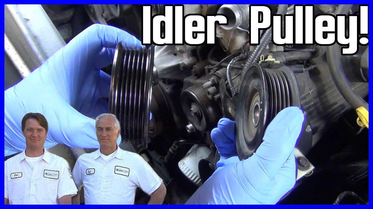 How to Replace an Idler Pulley Ford Explorer 2002-2005 V8 4.6L - YouTube