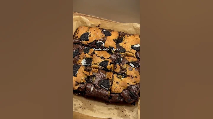 Oreo Brookies recipe: https://vm.tiktok.com/ZNdPqRWDA/ #baking #recipe #bakingideas #easyrecipes