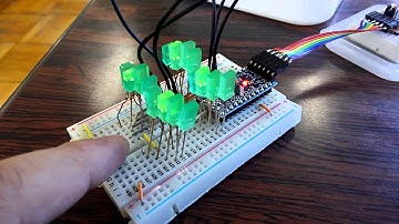 LEDホタルとドットマトリックス制御で点灯