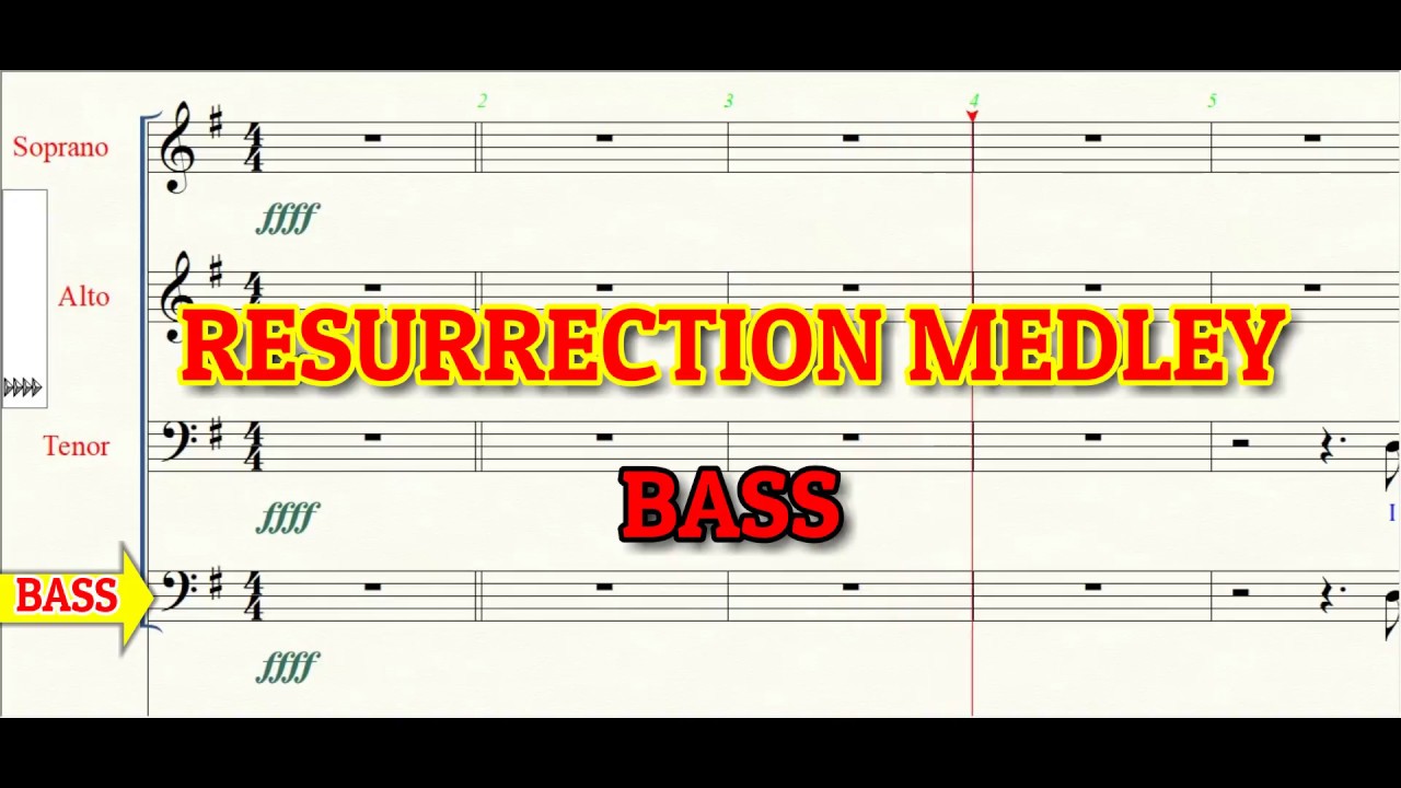 Resurrection Medley Bass Choir SATB Notations YouTube