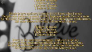 Video thumbnail of "Gallery - I believe in music (Lyric video) [HQ]"