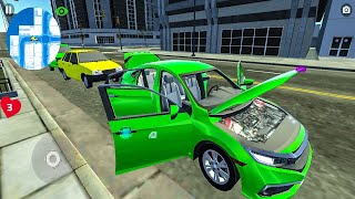HONDA CIVIC CAR SIMULATOR || CITY CAR DRIVING GAMES || ANDROID GAMEPLAY #GAMES screenshot 2