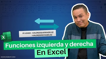 Funciones izquierda y derecha en Excel🚨