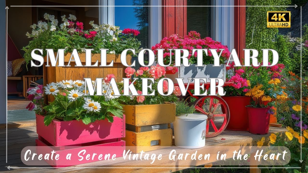 🪴 Small Courtyard Makeover: Create a Serene Vintage Garden in the Heart of the City