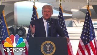 Trump Criticizes Michelle Obama's 'Divisive' DNC Speech | NBC News NOW
