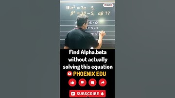 Find Alpha , beta without actually solving this equation 🤯🎯#shorttrick #maths #QUESTIONS