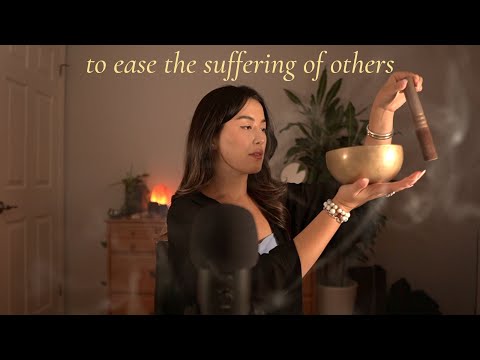 asmr meditation to ease the suffering of others ☮️ tonglen meditation & metta affirmations