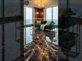 lncredible Luxury Epoxy Floor Transformation | Amethyst & Gold Resin Art. #shorts #viral #usa