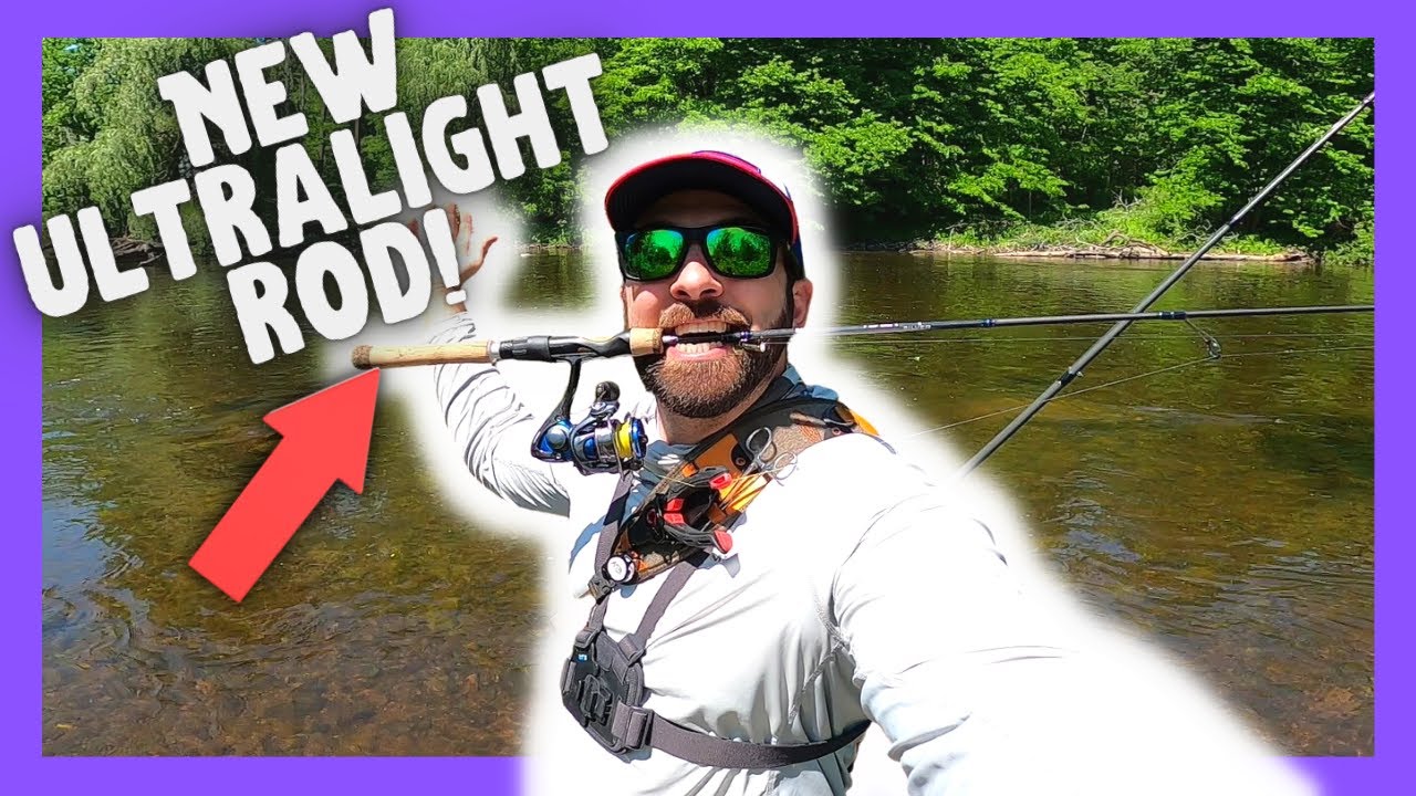 River Wading For Smallmouth With NEW ULTRA LIGHT ROD