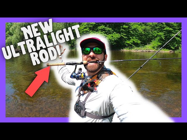 River Wading For Smallmouth With NEW ULTRA LIGHT ROD