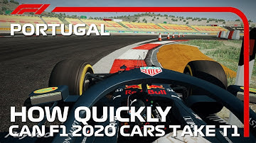 How QUICKLY Can F1 2020 Cars Take TURN 1 at PORTIMAO (Is It FLAT?) | 2020 Portuguese Grand Prix