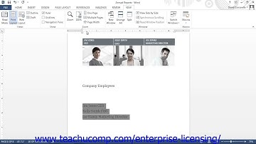 Microsoft Office Word 2013 Tutorial Working with Tabs 11.1 Employee Group Training