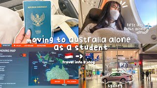moving to australia alone from indonesia as a student  | travel info + vlog (2022)