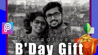 Surprise Gift|Picsart creative collage|Snapseed tutorial screenshot 4