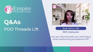 Performing eyebrow lift with PDO Threads