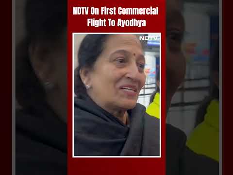 NDTV Takes The First Commercial Flight To Ayodhya