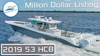 2019 53 HCB Million Dollar Fishing Boat Listing | Walkthrough at the 2021 Stuart Boat Show |