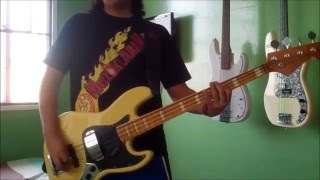 Video thumbnail of "Green Day - Basketcase (bass cover)"