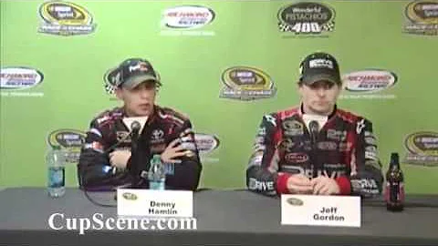 Gordon,Hamlin Chase for the NASCAR Sprint Cup pres...