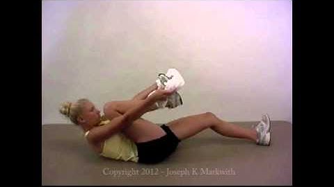 Back Exercise Supine Hamstring Stretch Using Towel