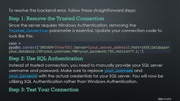 Troubleshooting PyODBC: Resolving Backend.py Errors on Raspberry Pi