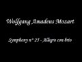 Mozart  symphony n 25 allegro con brio