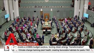 Australia unveils US$6b budget surplus, touting clean energy 