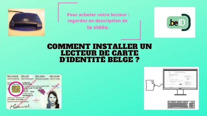 2MIN POUR INSTALLER 1 LECTEUR DE CARTE D'IDENTITÉ ÉLECTRONIQUE EID  (LOGICIEL EID BELGIQUE) 