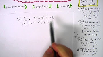 Video 1 Grouping Symbols