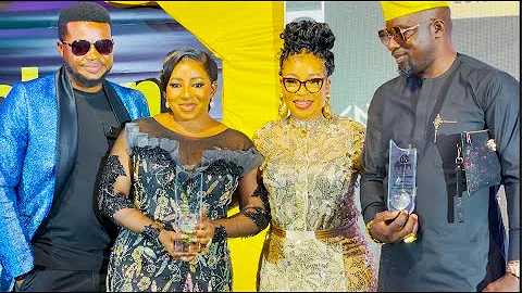 Watch Yoruba Actress Lizzy Anjorin and Her Husband Steal the Show at Golden Stars Award.