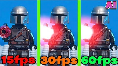 LEGO Star Wars Stop-Motion: 15 FPS VS 30 FPS VS 60 FPS (Ultra-Smooth AI)
