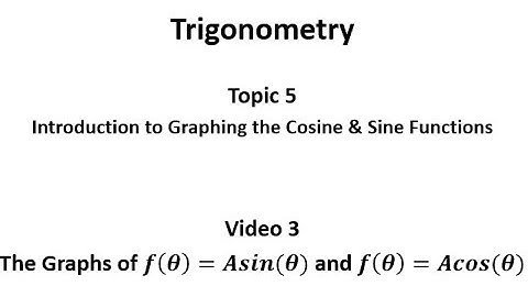 Vertical Stretches or Compressions of the Sine and Cosine Functions